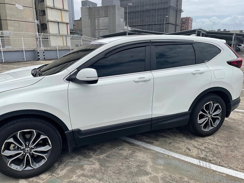 Optimal Co 2017-2022 Tape-On Rain Guards for Honda CR-V Side Window Deflector Visors LX EX EX-L Touring 3D Wavy JDM Style CRV Vent Shades 2018 2019 2020 2021 - Image 2
